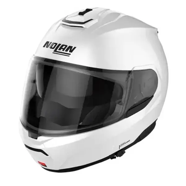 Image of Nolan N100-6 Classic N-COM 005 Metal White Modular Helmet Size M