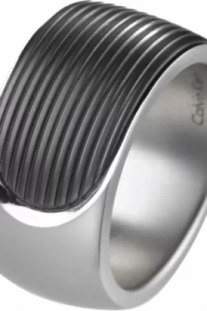 Image of Mens Calvin Klein Stainless Steel Size T/U Audacious Ring KJ4CMR280110