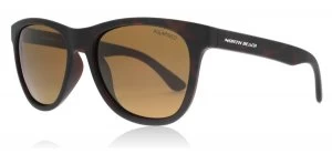 Image of North Beach Croaker Sunglasses Matt Brown Brown Polarised 52mm