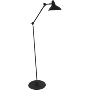 Image of Sienna Box Task Floor Lamp Black Matt Rough