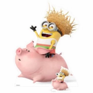 Image of Despicable Me 3: Minion Riding a Pig Over-Sized Cut Out