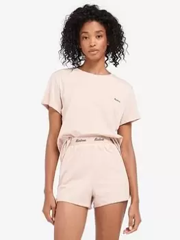 Image of Barbour Millie Short Lounge Set In Bag - Pink Size M Women