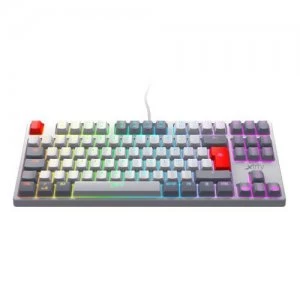 Image of Xtrfy K4 TKL RGB RETRO keyboard USB Gray White