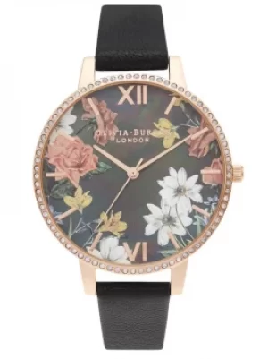 Image of Olivia Burton Ladies Sparkle Flower Strap Watch OB16BF31
