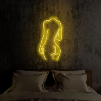 Image of Sexy Woman - Yellow Yellow Wall Lamp