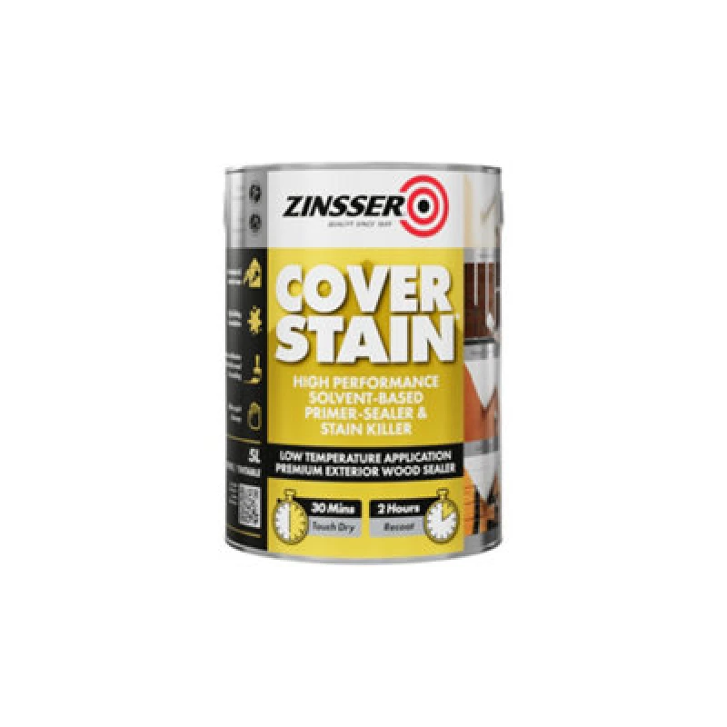 Image of Zinsser Cover Stain White 5L, White ZN7080001A1