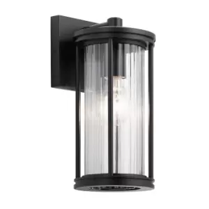 Image of Kichler Barras Outdoor Wall Lantern Black, IP44