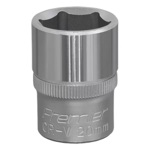 Image of Genuine SEALEY S1220 WallDrive® Socket 20mm 1/2Sq Drive
