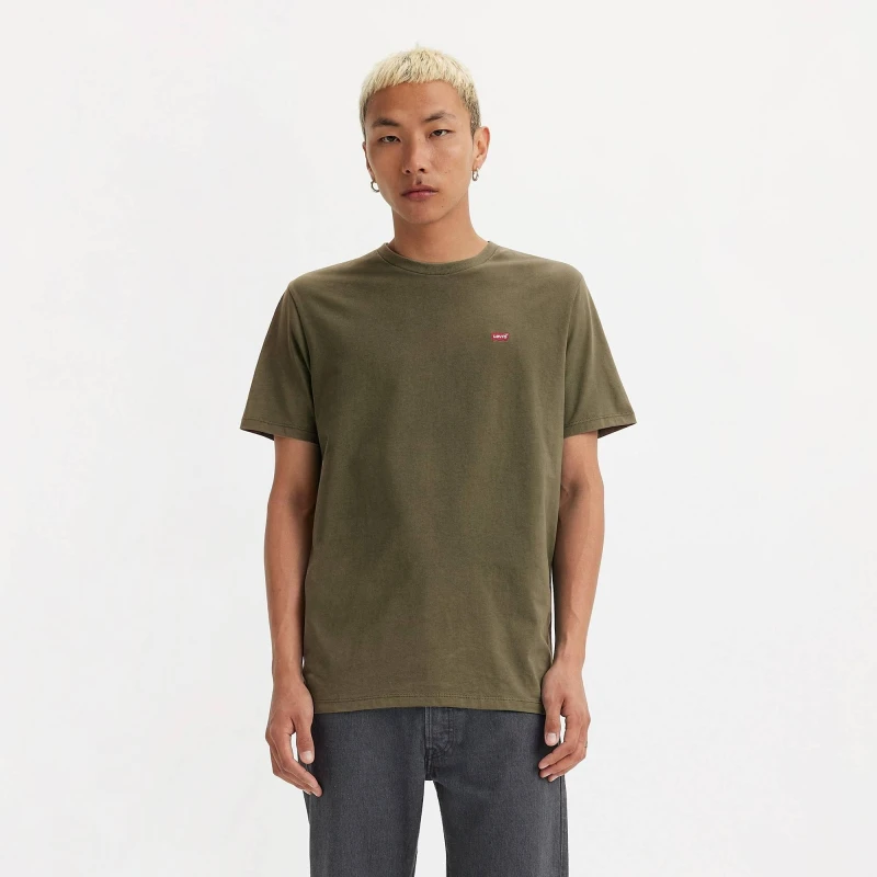 Image of Levis Original T Shirt - Green Green L