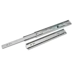 Image of Soft Close Self Close Drawer Runners Slides Full Extension H45mm - Size 450mm - Pack of 3
