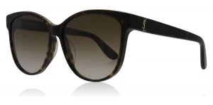 Image of Yves Saint Laurent SLM23/K Sunglasses Havana / Brown 002 58mm