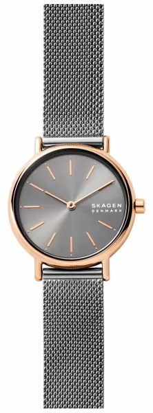 Image of Skagen SKW2996 Signatur Lille Grey Stainless Steel Mesh Watch