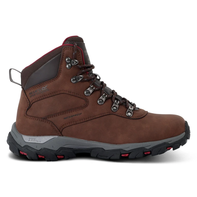 Image of Regatta Holcombe Classic Walking Boots Waterproof Trekking Boots UK 3 Brown 01852505192