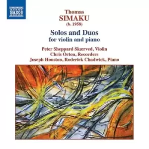 Image of Thomas Simaku Solos and Duos for Violin and Piano by Thomas Simaku CD Album