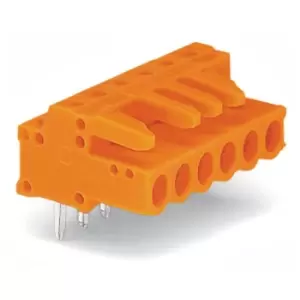 Image of WAGO 232-266 Female MCS-MIDI 6P 5.08mm Angled Solder Pins Pk50