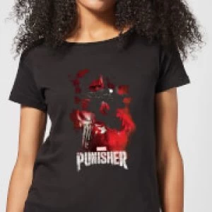 Image of Marvel The Punisher Womens T-Shirt - Black