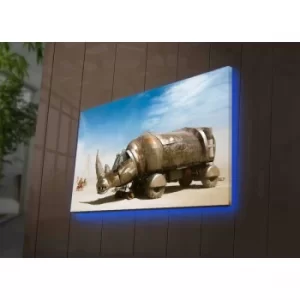 Image of 4570DACTBURN-013 Multicolor Decorative LED Lighted Canvas Painting