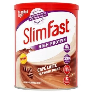 Image of SlimFast High Protein Cafe Latte Flavour Powder