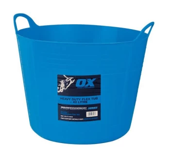 Image of P110642 Pro Heavy Duty 42 Litre Flexi Tub Blue - OX