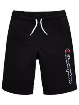 Image of Champion Boys Logo Shorts - Black