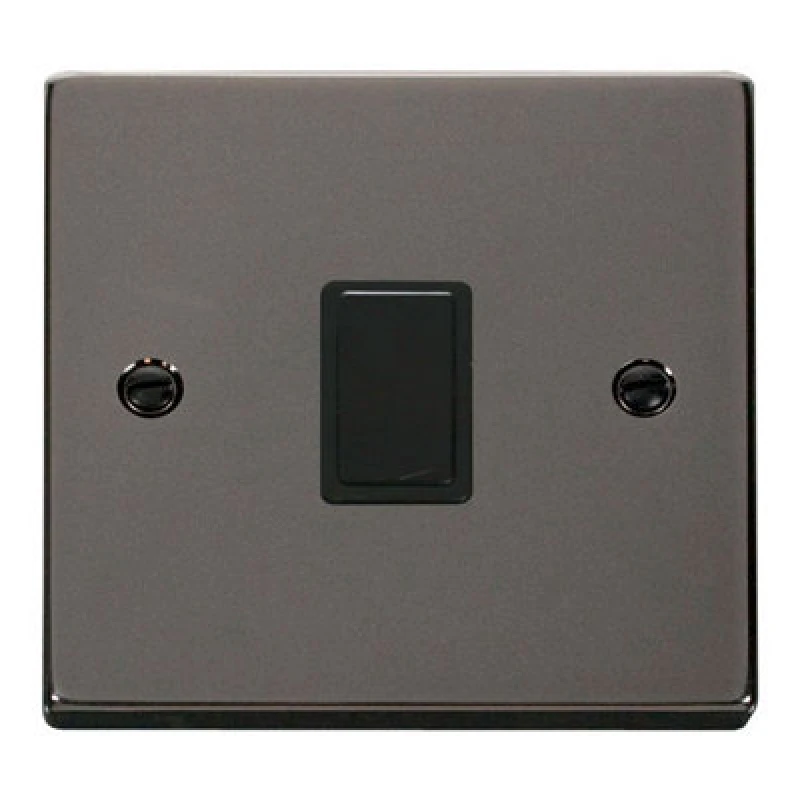 Image of SE Home Black Nickel 1 Gang 20A DP Switch Black