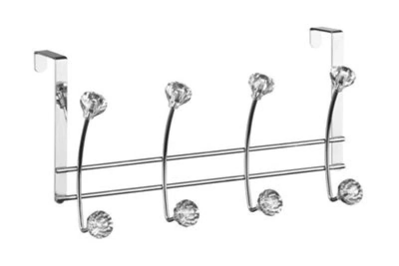 Image of Orsina Eight Hook Over Door Clear Balls Hanger