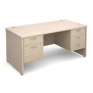 Image of Maestro 25 PL Straight Desk With 2 and 3 Drawer Pedestals 1600mm - map