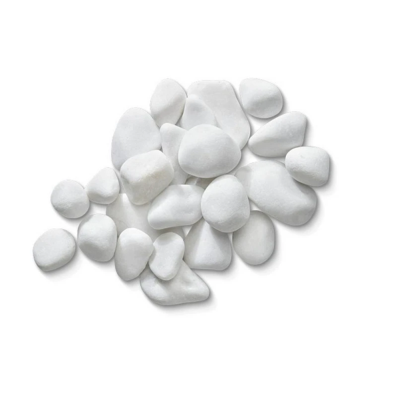 Image of Buttercup Farm Round White Pebbles - 20-40mm - Premium Aggregate Bulk Bag - 850 kilos White Unisex