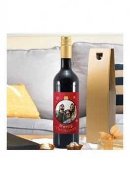 Image of Merry Christmas Personalised Photo Mulled Wine