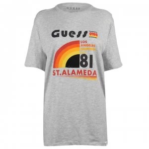 Image of Guess Surfer T Shirt - Grey LHY