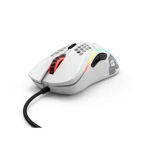 Image of Glorious PC Gaming Race Model D USB RGB Optical Gaming Mouse - Matte White