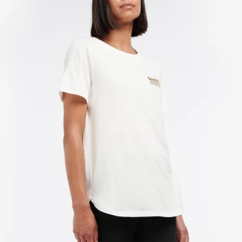 Image of Barbour International Womens Ellenbrook T-Shirt - Chantilly - UK 14