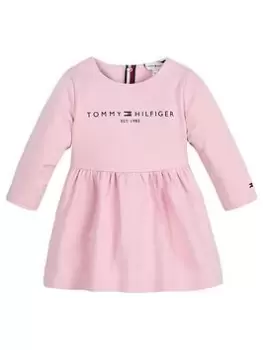 Image of Tommy Hilfiger Baby Essential Long Sleeve Dress - Pink