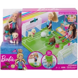 Image of Barbie Chelsea Football Playset