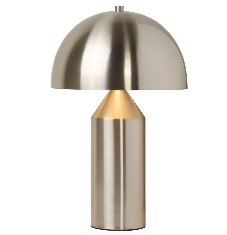 Image of SO'HOME Satin Silver Dome Tabel Lamp silver-coloured ONE SIZE