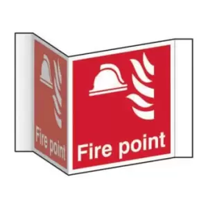 Image of Fire Point (Projection Sign) - RPVC (200mm Face)
