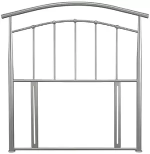 Image of Serene Mercury 3ft Single Silver Floor Standing Metal Headboard