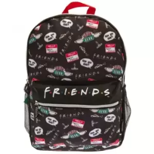 Image of Friends Infographic Backpack (One Size) (Black)