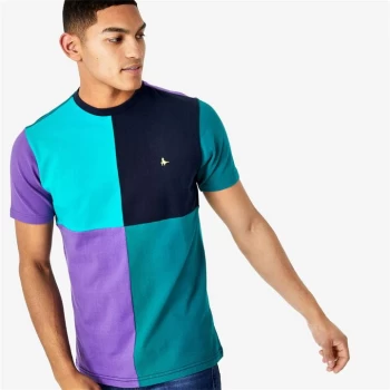 Image of Jack Wills Cranewood Cut And Sew T-Shirt - Purple