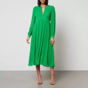 Image of Michael Kors Plisse-Chiffon Midi Dress - S