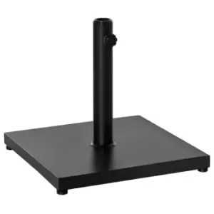 Image of Outsunny 18Kg Heavy Duty Steel Square Patio Umbrella Base Stand Black