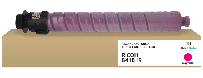 Image of PrintMate RICOH 841819. remanufactured toner. Magenta 18000p
