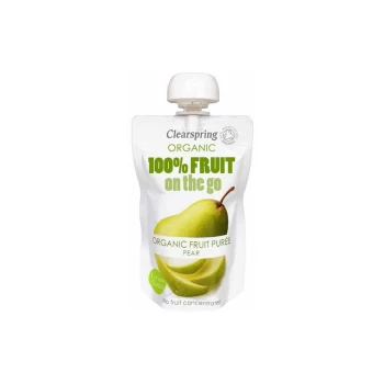 Image of Organic Fruit On The Go - Pear - 120g x 8 - 87529 - Clearspring