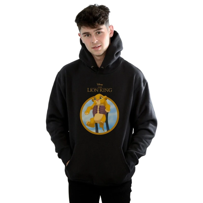 Image of Disney Men The Lion King Show Simba Hoodie in Black Size: Small Black S Male 5059114946808
