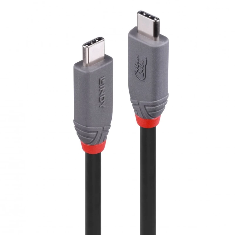 Image of Lindy 2m USB 4 240W Type C Cable, Anthra Line