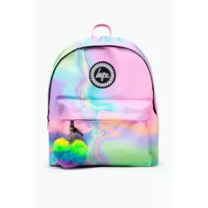 Image of Hype Marble Iridescent Backpack (One Size) (Pink/Blue/Green)