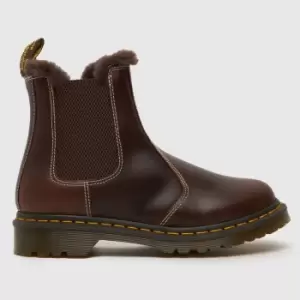 Image of Dr Martens 2976 leonore fur lined boots in brown
