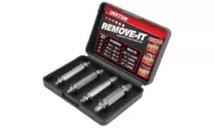 Image of Dekton Four Piece Damaged Screw and Bolt Extractors Set