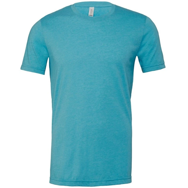 Image of Bella + Canvas Mens Heather Cvc Short Sleeve T-Shirt in Aqua Size: Medium Aqua Male M