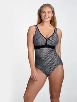 Image of Miss Mary of Sweden MISS MARY OF SWEDEN ARUBA NON-WIRED SWIMWSUIT, Black, Size 22B/C, Women